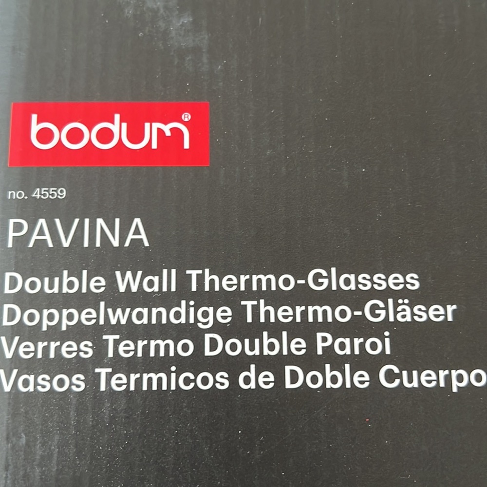 New~ BODUM Double Wall Glass Cup, 12fl oz - Hot&Cold Drinks- Single Cup - Picture 3 of 3